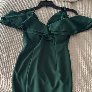 Hello Molly Emerald  Ruffle Dress